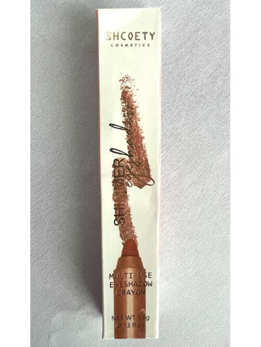 SHCOETY Cosmetics Shimmer Eyeshadow - Multi-Use Crayon - Gray Shimmer/Silver